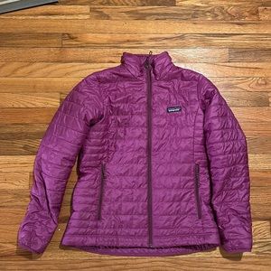 Patagonia Nano Puff Jacket size medium bright purple